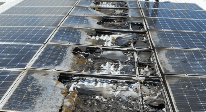 Solar Panel Fire Risk